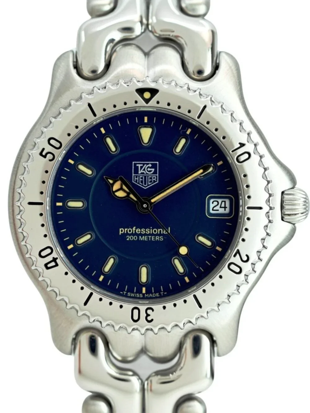 Tag Heuer 38mm Men's Professional SEL Navy Blue Dial 200M Watch! Ref: WG1117-K0!